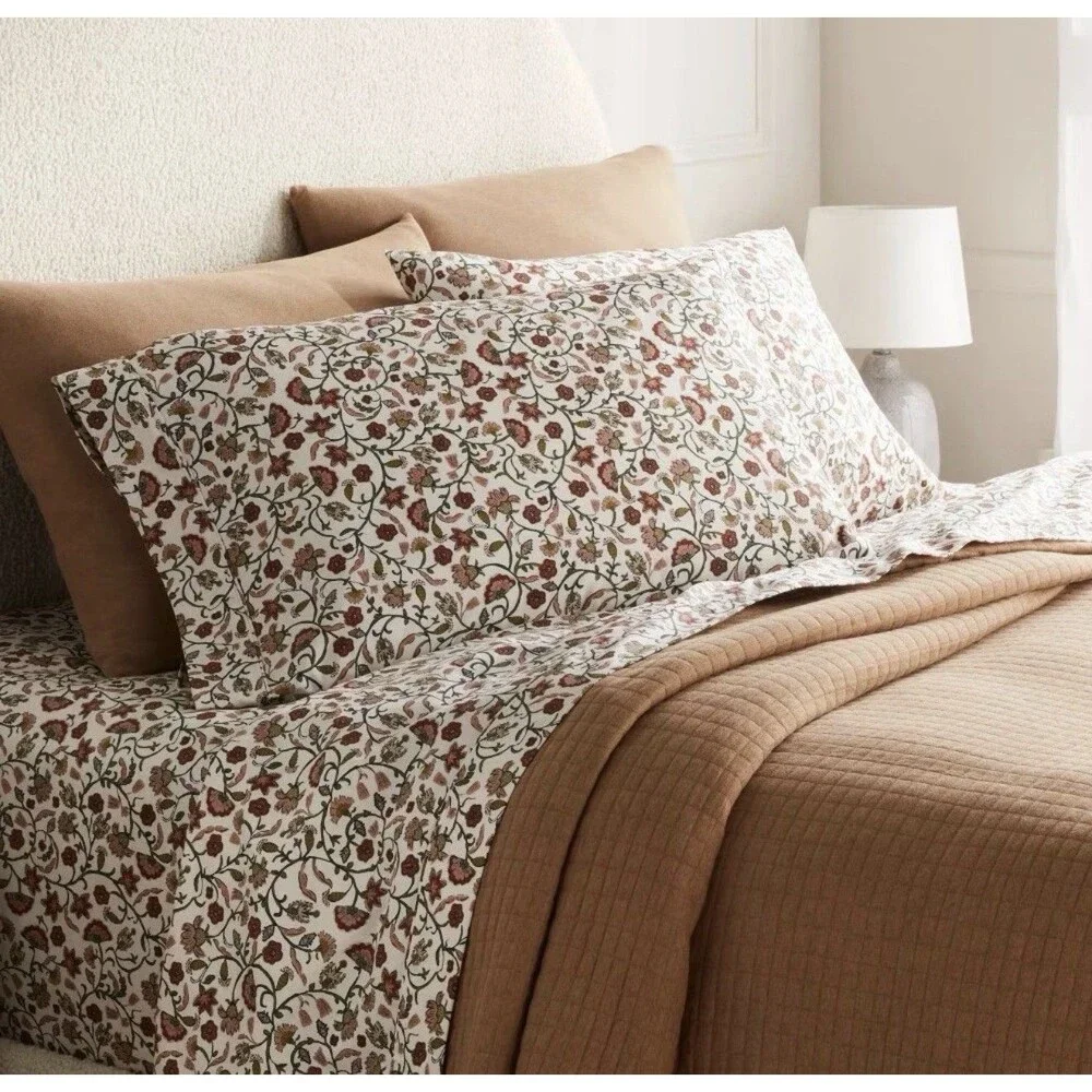 Full 400 Thread Count Performance Sheet Set Warm Floral - Threshold NEW